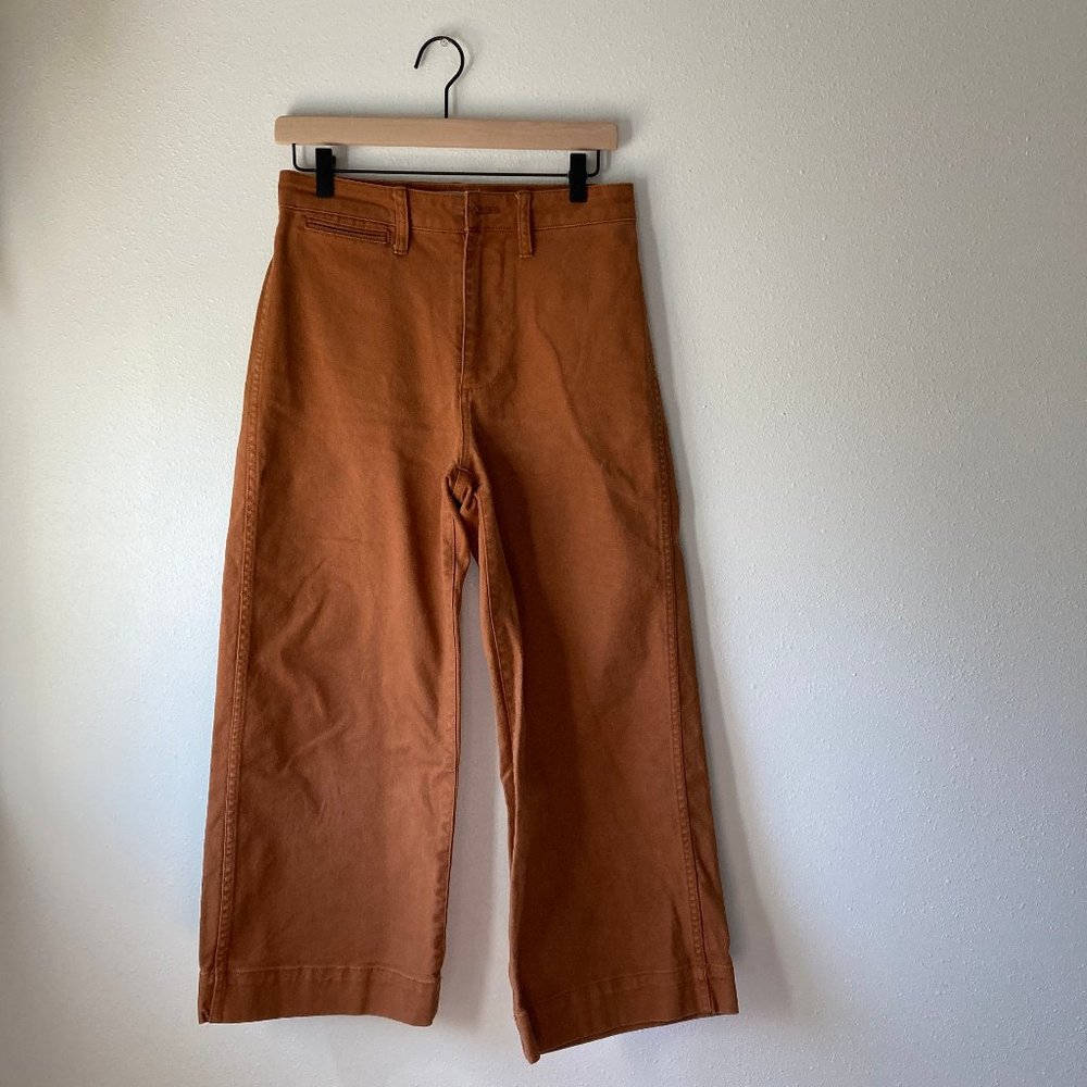 Madewell Emmett High Rise Wide Leg Cropped Pants size 26